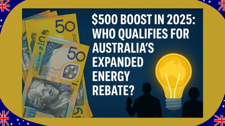 $500 Boost in 2025 Who Qualifies for Australia’s Expanded Energy Rebate