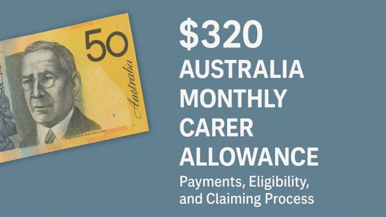 $320 Australia Monthly Carer Allowance, Payments, Eligibility, and Claiming Process