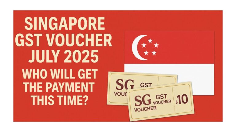 Singapore GST Voucher July 2025 – Who Will Get the Payment This Time?
