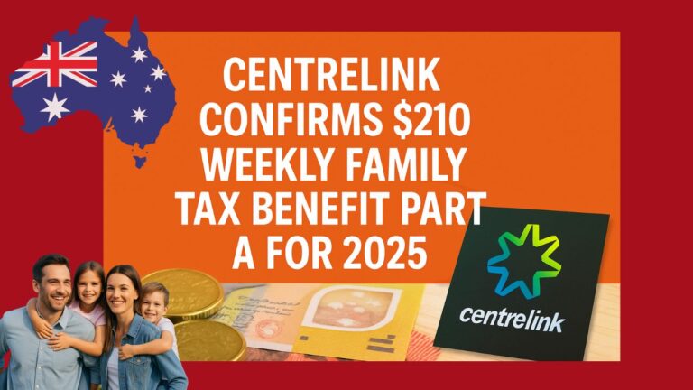 Centrelink Confirms $210 Weekly Family Tax Benefit Part A for 2025 – Eligibility, Payment Dates & Full Details