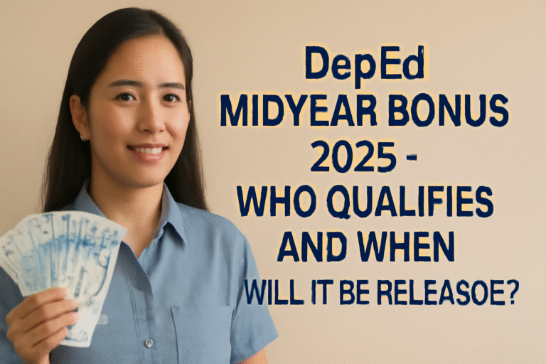 DepEd Midyear Bonus 2025 – Who Qualifies And When Will It Be Released?