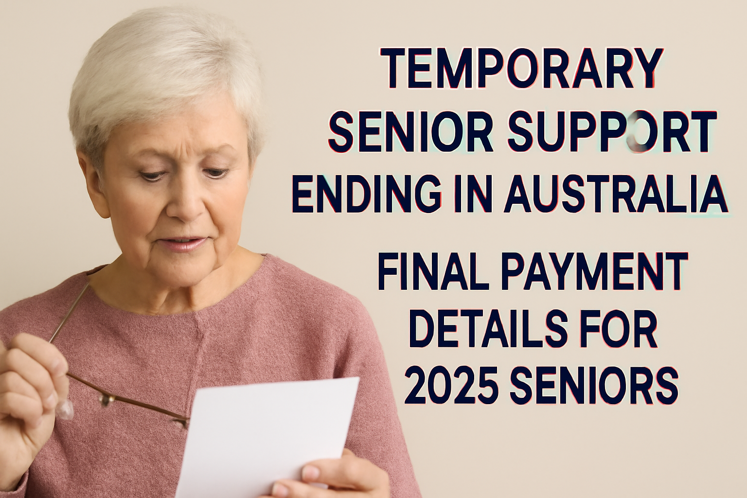 Temporary Senior Support Ending In Australia – Final Payment Details For 2025 Seniors