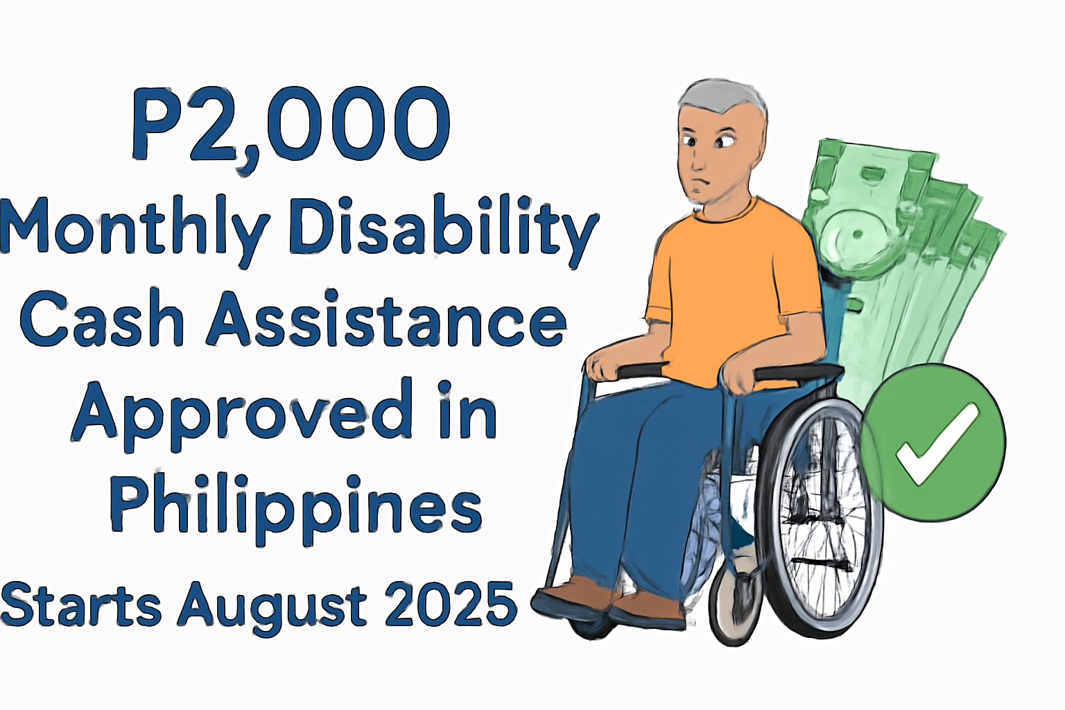 ₱2,000 Monthly Disability Cash Assistance Approved in Philippines – Starts August 2025