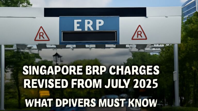 Singapore ERP Charges Revised from July 2025 – What Drivers Must Know