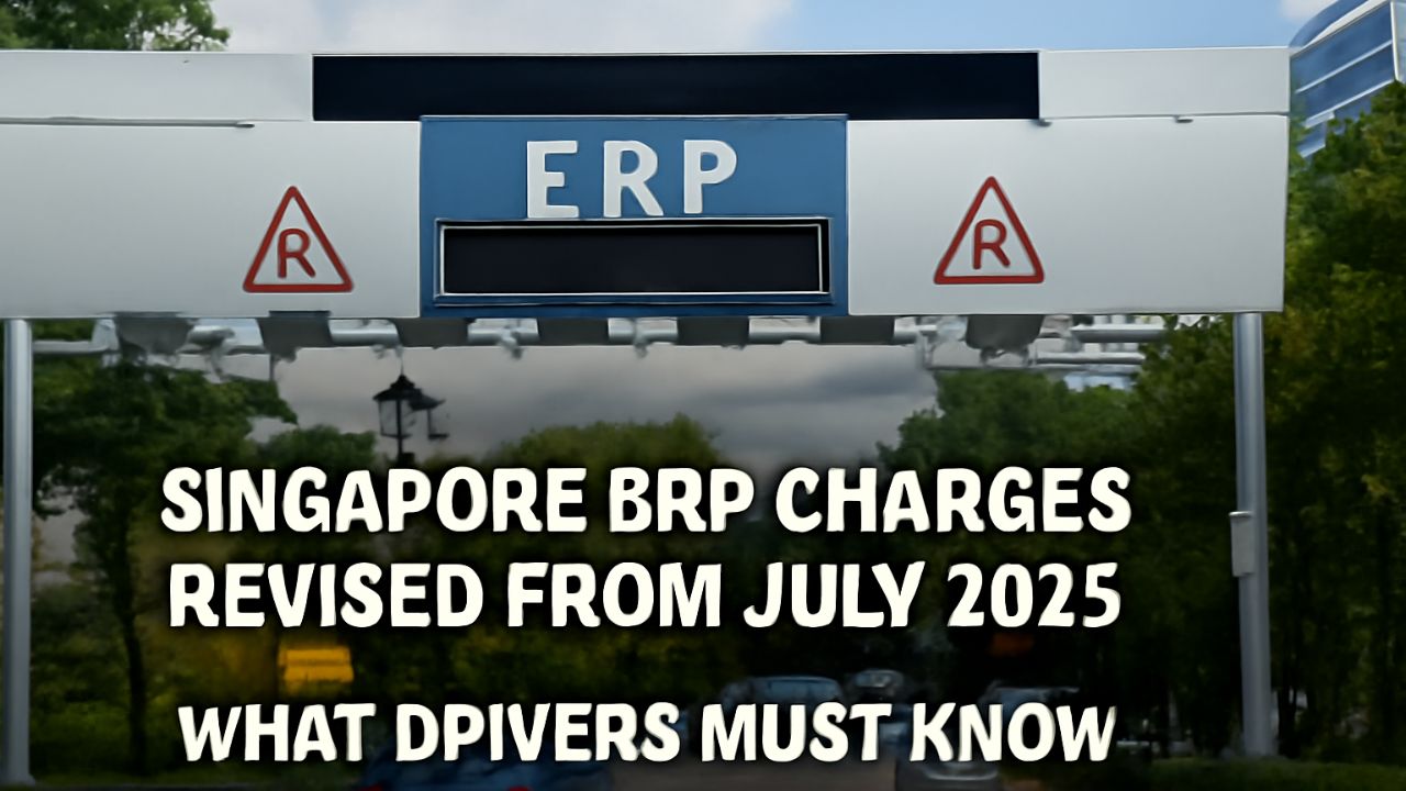 Singapore ERP Charges Revised from July 2025 – What Drivers Must Know