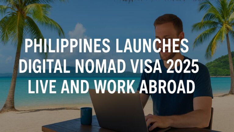 Philippines Launches Digital Nomad Visa 2025 – Live And Work Abroad