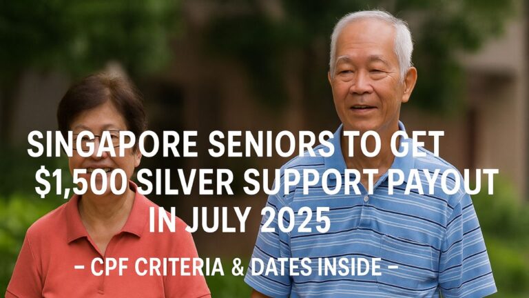 Singapore Seniors To Get $1,500 Silver Support Payout In July 2025 – CPF Criteria & Dates Inside