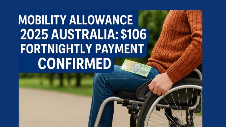 Mobility Allowance 2025 Australia $106 Fortnightly Payment Confirmed