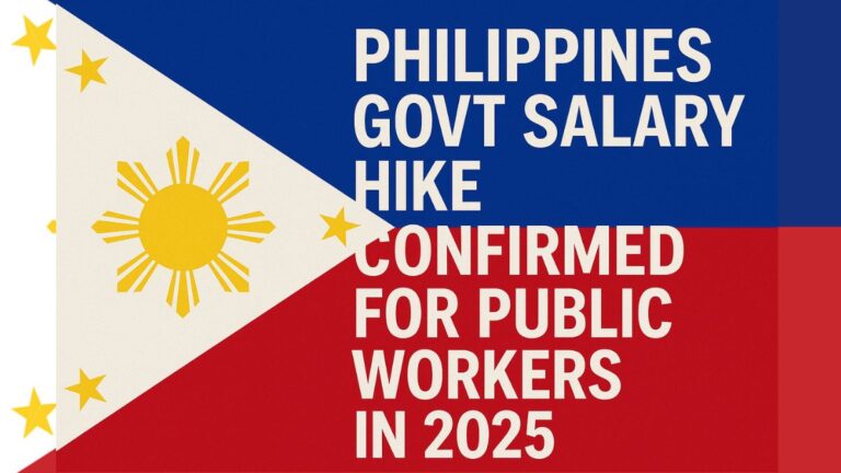Philippines Govt Salary Hike Confirmed for Public Workers in 2025